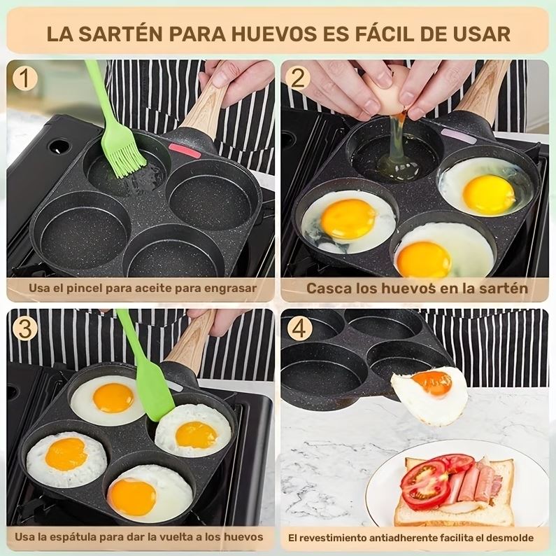 Sarten Multiuso Antiadherente 4 Puestos
